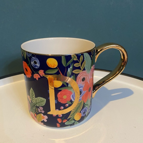 Anthropologie Other - Anthropologie Rifle Paper Co Garden Party Monogram “D” 🌺 Mug